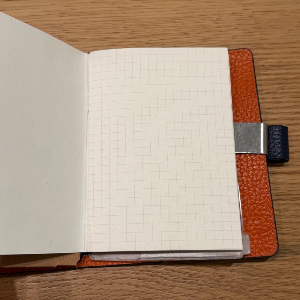 Navy Blue Leather Notebook Cover - Picture 9 of 12